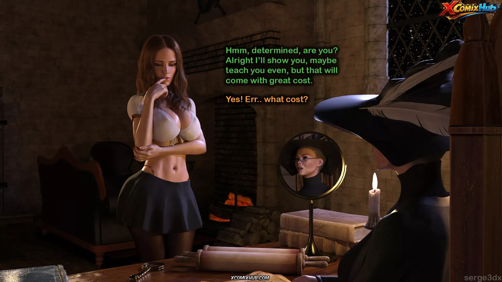 Hermione Granger And The Professor's Wand Serge3dx 035 Comic Page 35